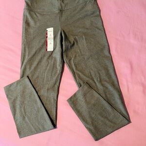 Time and Tru Gray Girls' Stretch Leggings